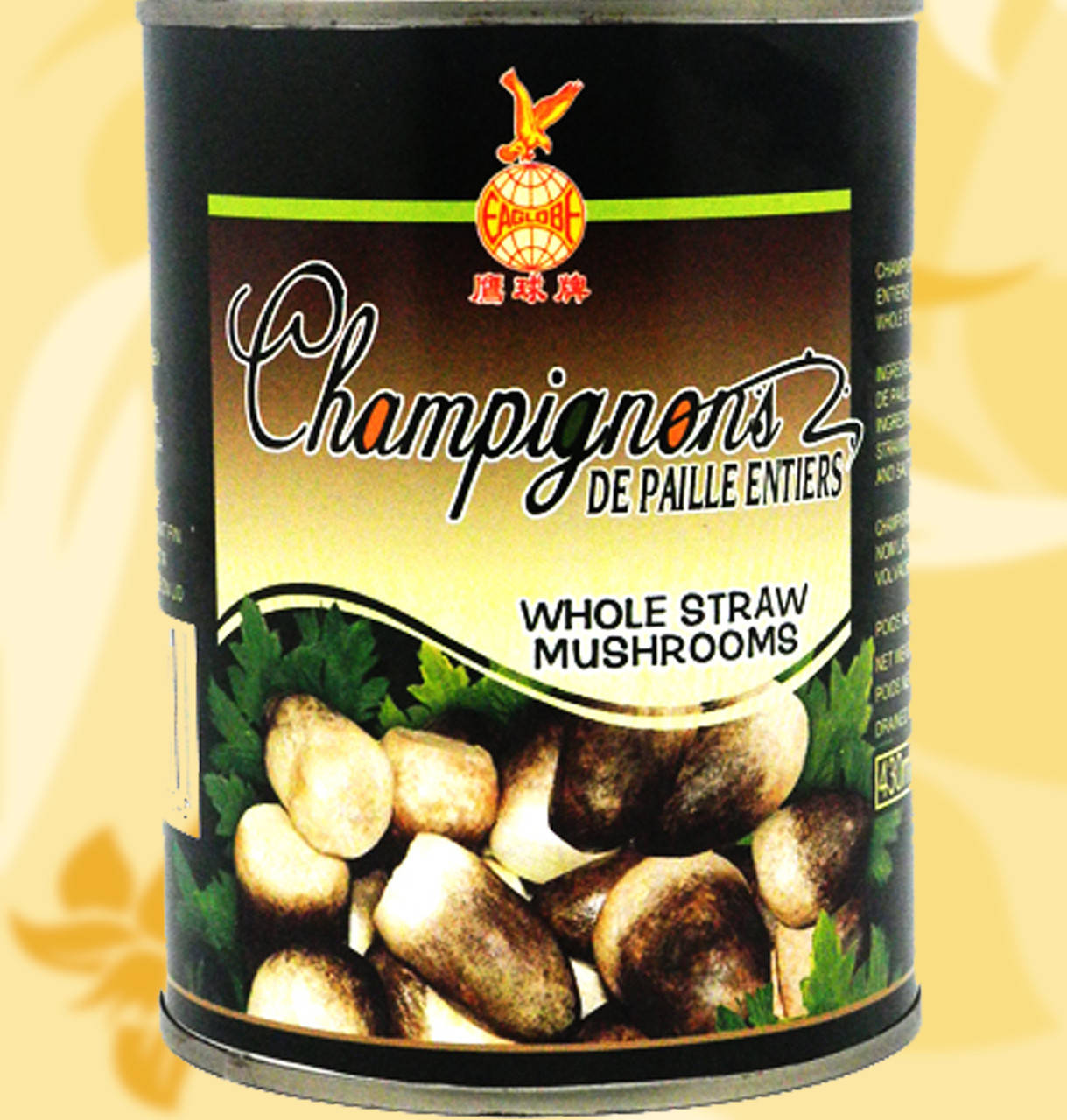 

Соломенные грибы, Цаогу, солом'яні гриби, Straw Mushrooms, 400мл, 冬阴, Дж