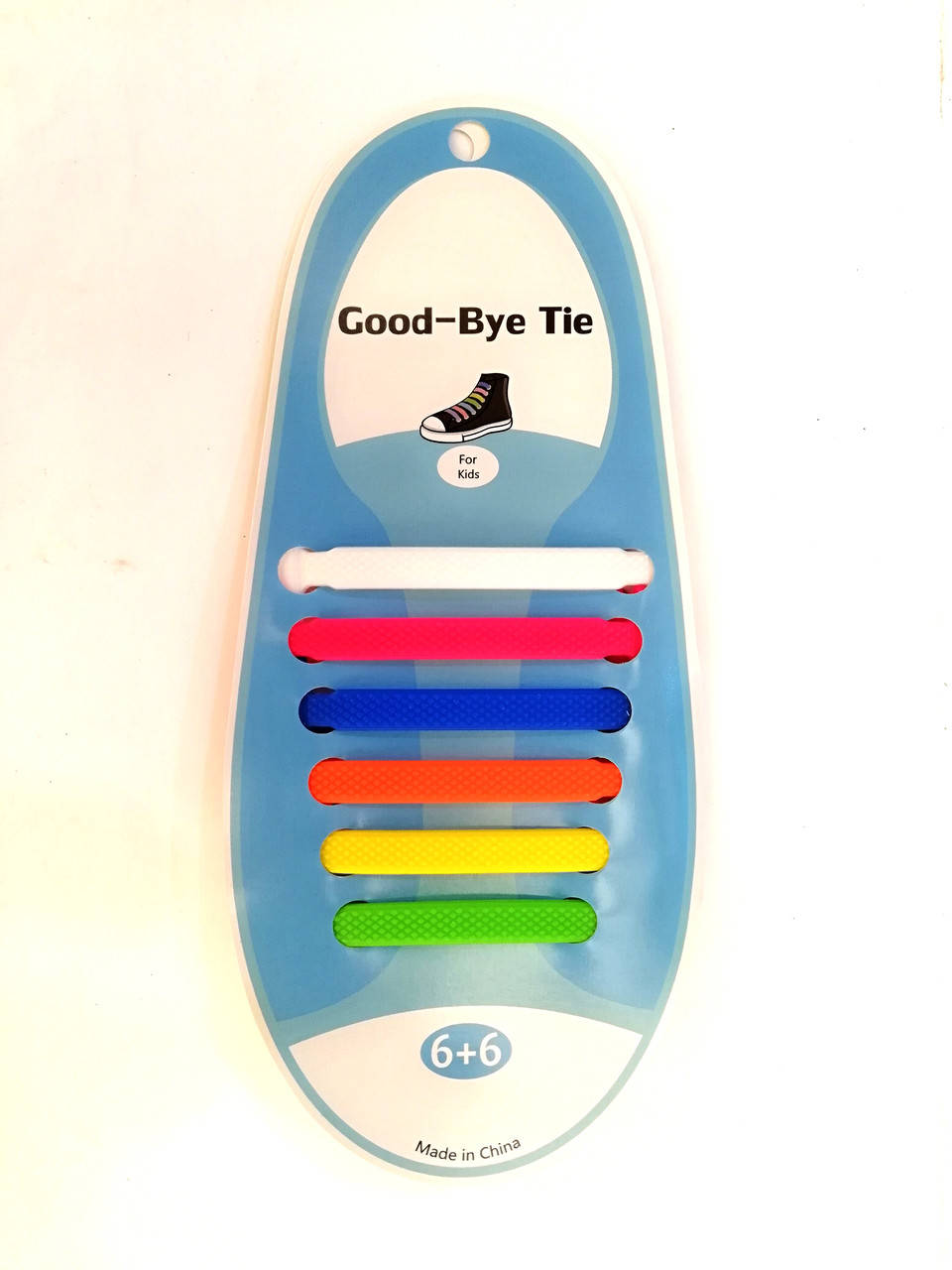 

Шнурки силиконовые Радуга в наборе 6пар