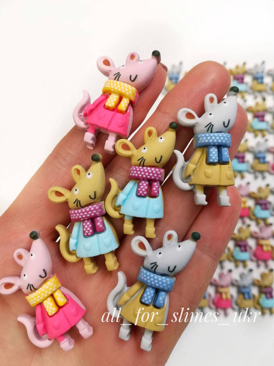 

Шармик для слайма "Мышка 3d", шт