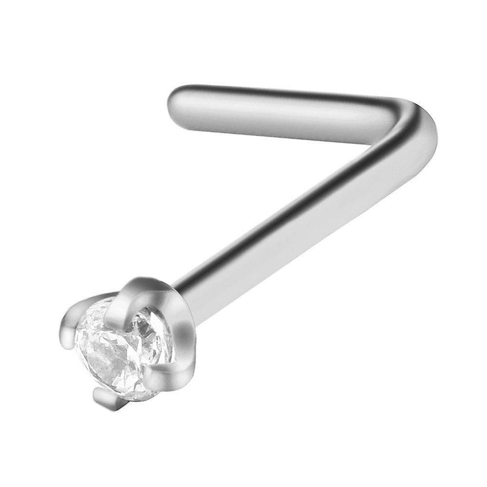 

Серьга в нос - Сверкающая, Серебристый