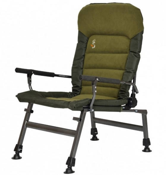 

Карповое Усиленное Кресло для рыбалки до 150 кг M-Elektrostatyk FK6 (Poland), Зелёный
