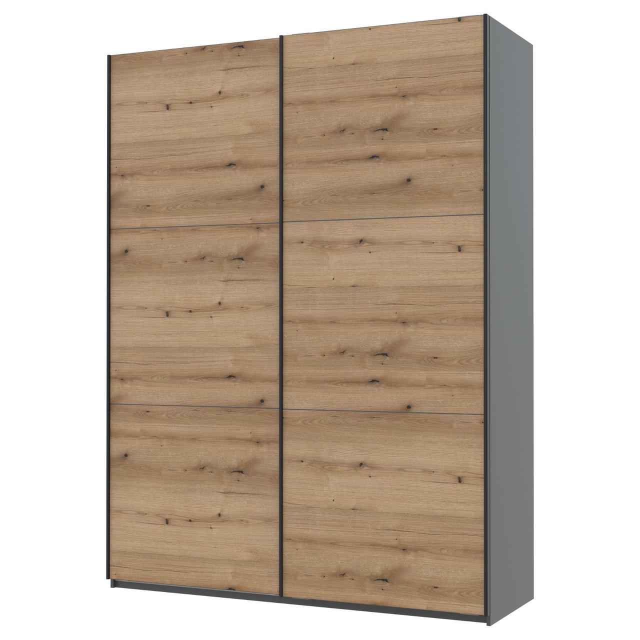 Шафа купе Doros G-Caiser Графіт / Дуб Евок 2 ДСП / 3 частини 180х60х240 (42005014) 5