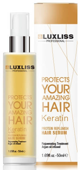 

Кератиновое масло Luxliss Keratin Protein Replenish Hair Serum 50мл