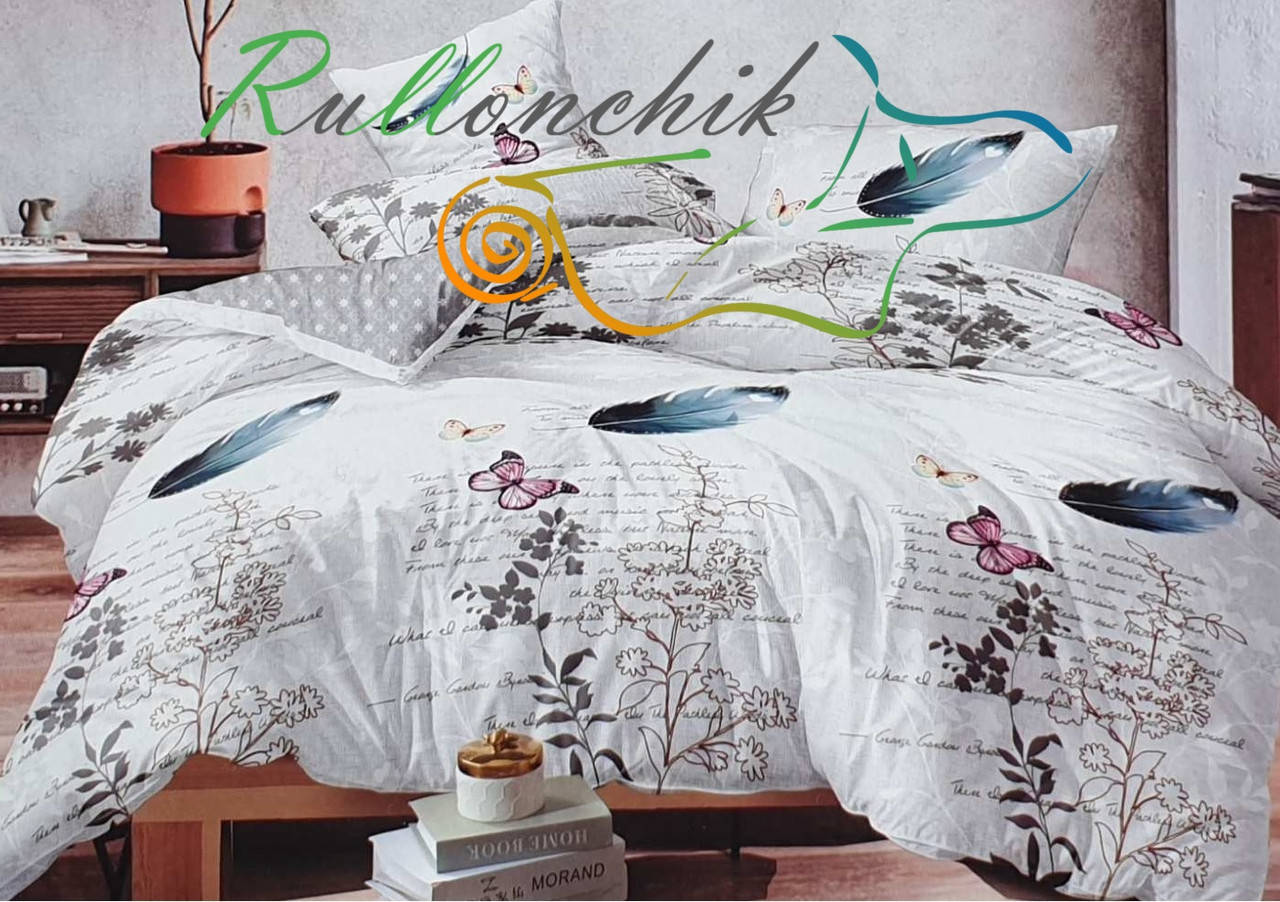 

Поэзия флип - Бязь Gold - Евро комплект