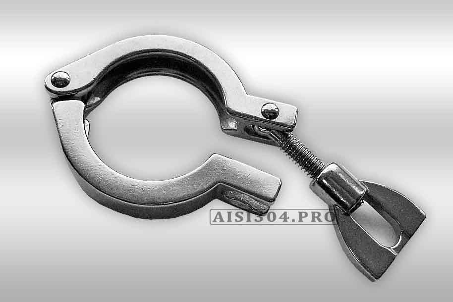 

Хомуты для клампов нержавеющие Ду 100 AISI 304