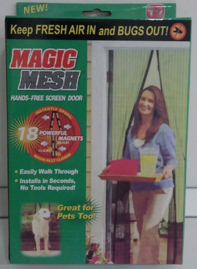 

Москітна сітка на магнітах Magic Mesh 210*102 см (чорний і коричневий колір)