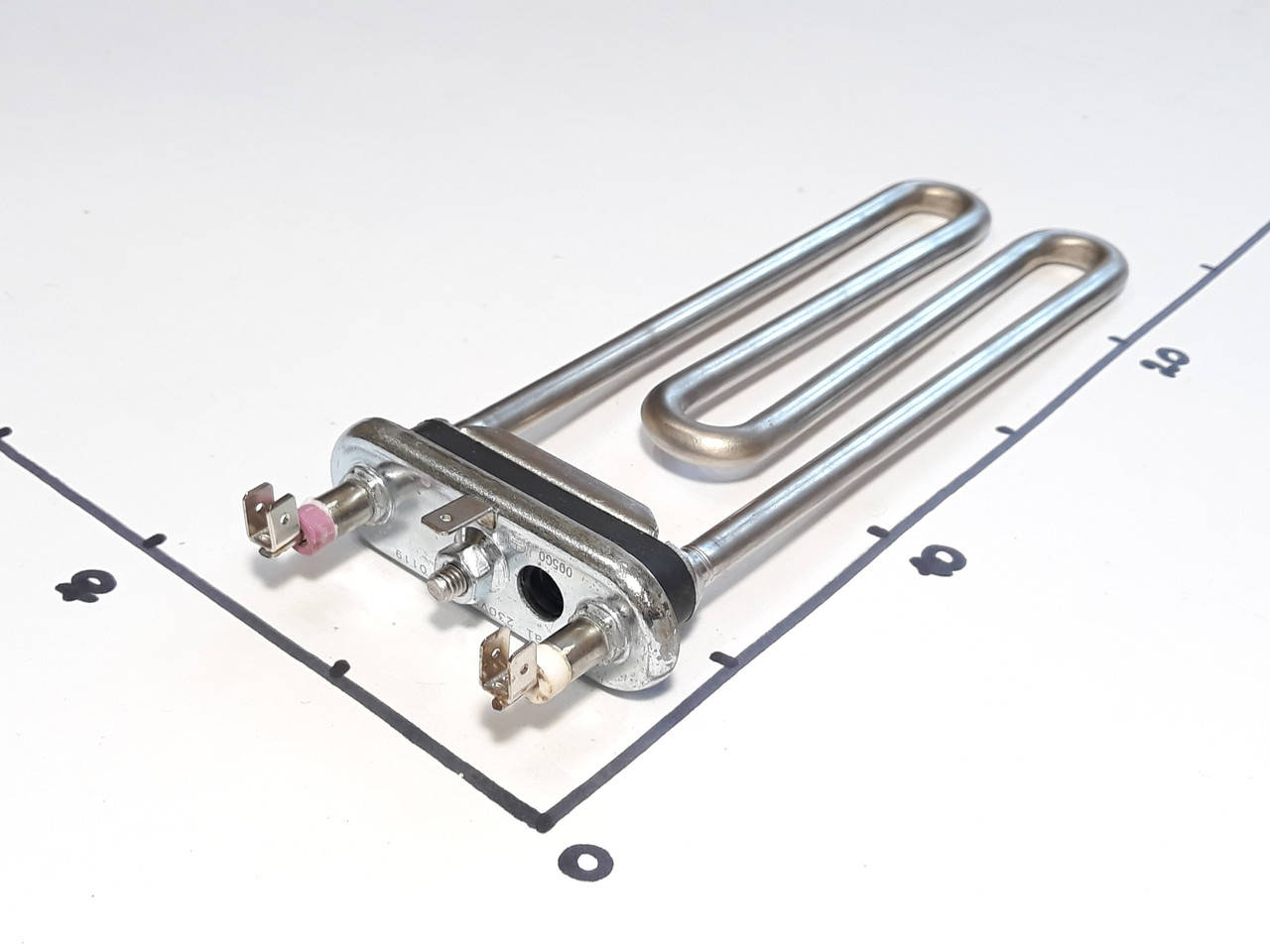 

Тэн для стиральных машин 2000w L-203 с местом под датчик Kawai