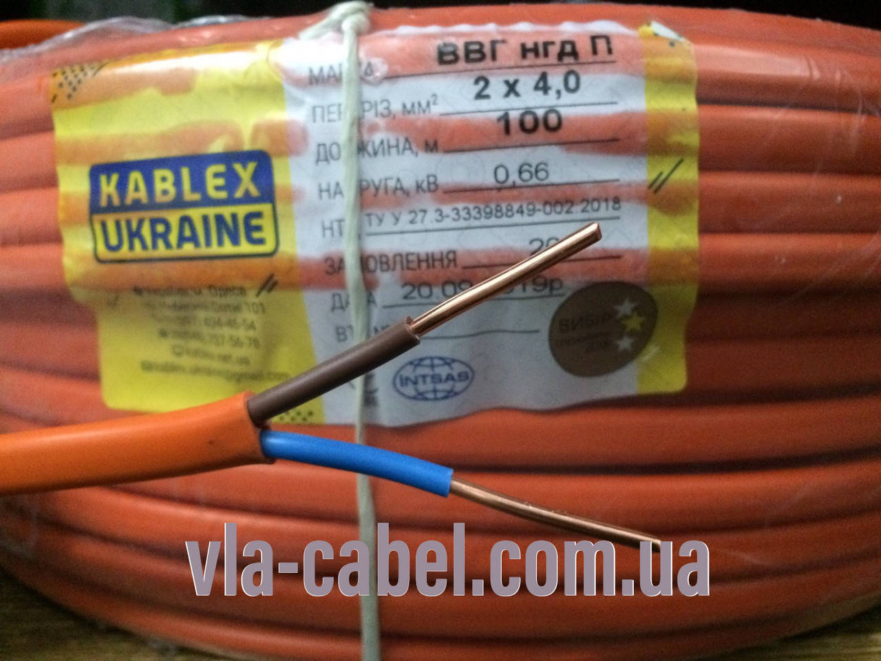 

Кабель ВВГнг-LS 2х4 Одесса Каблекс