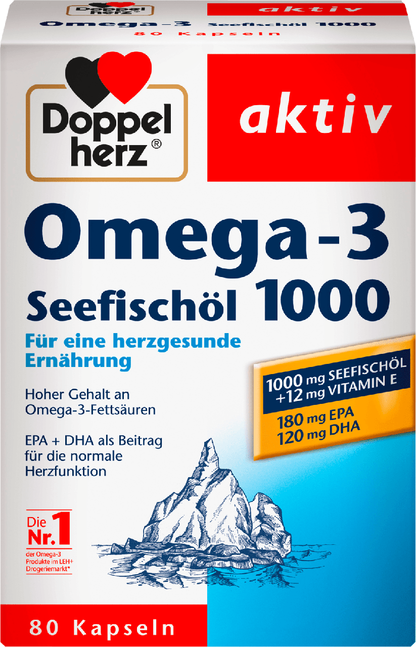 

Биологически активная добавка Doppelherz aktiv Omega-3 Seefischöl 1000, 80 шт.