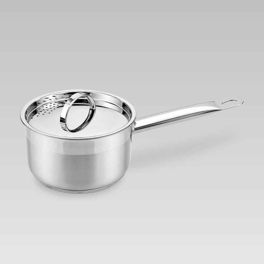 

Ковш кухонный нержавейка с крышкой Maestro (Маестро) 14 см, 0.75 л (MR-3511-14S)
