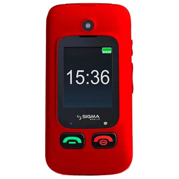

Кнопочный телефон Sigma mobile Comfort 50 Shell Duo Red, Красный