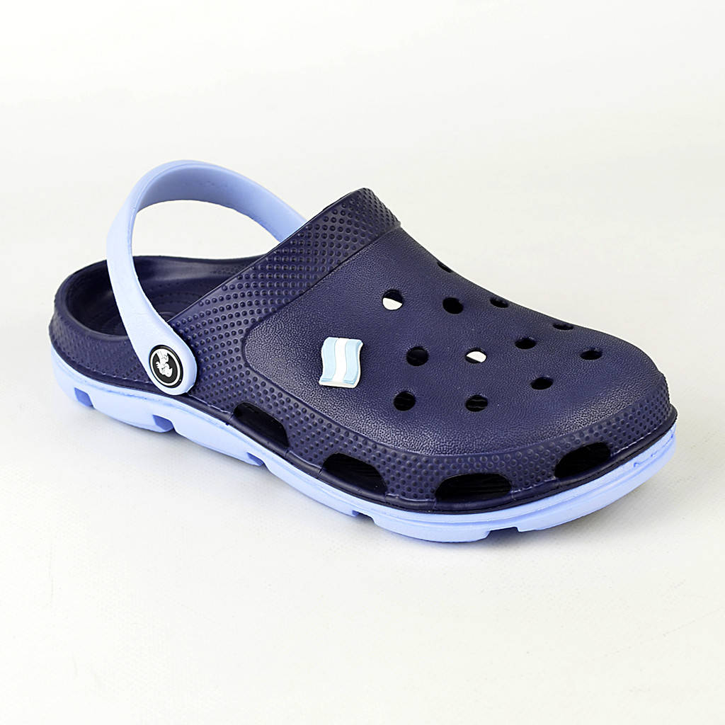 

Легкие сабо кроксы из пены, шлепанцы синие с голубым. размер 36 стелька 23,5 см