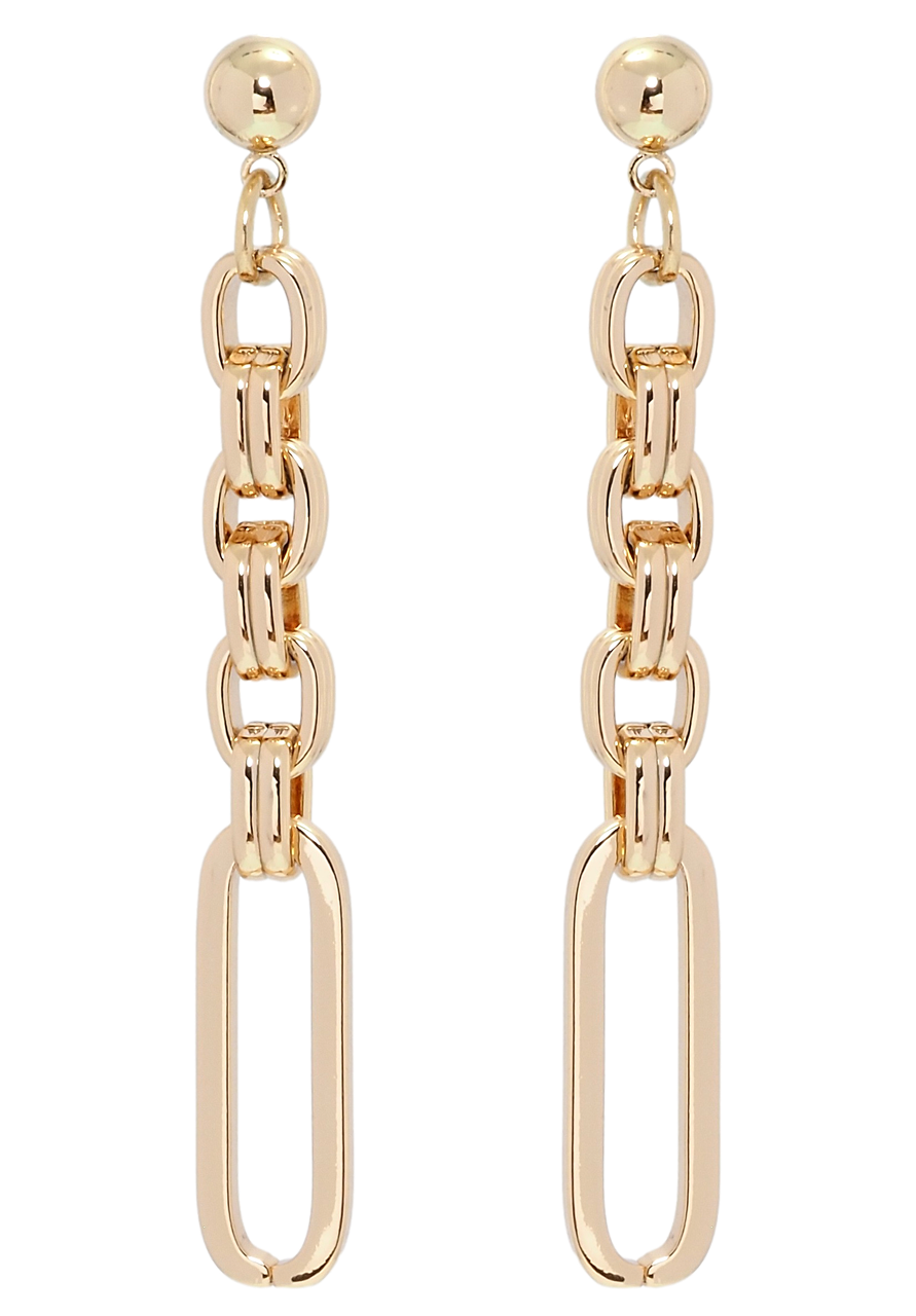 

Серьги Xuping Позолота 18K подвески на гвоздиках (пусеты) "Цепочки"