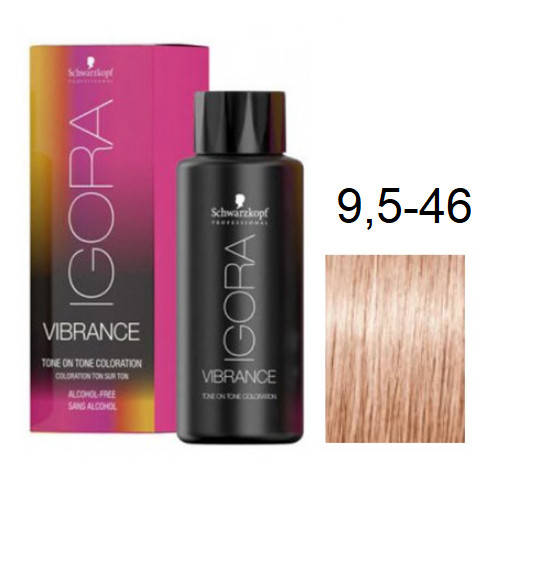 

Краска для волос Schwarzkopf igora Vibrance безаммиачная 9,5-46 Светлый Блонд Пастель бежевый шоколадный 60 мл