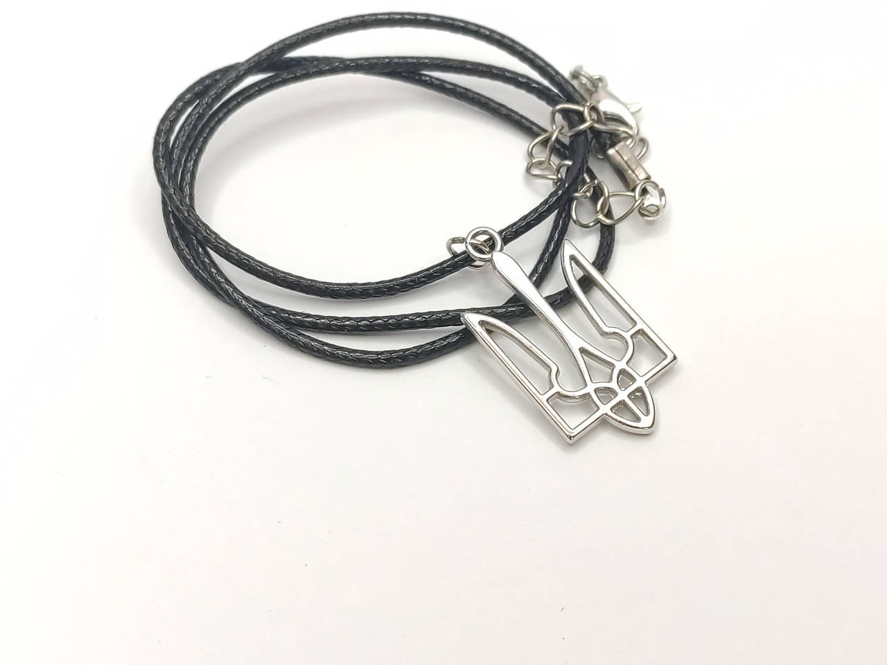 

Кулон тризуб на шею металлический 31х16мм