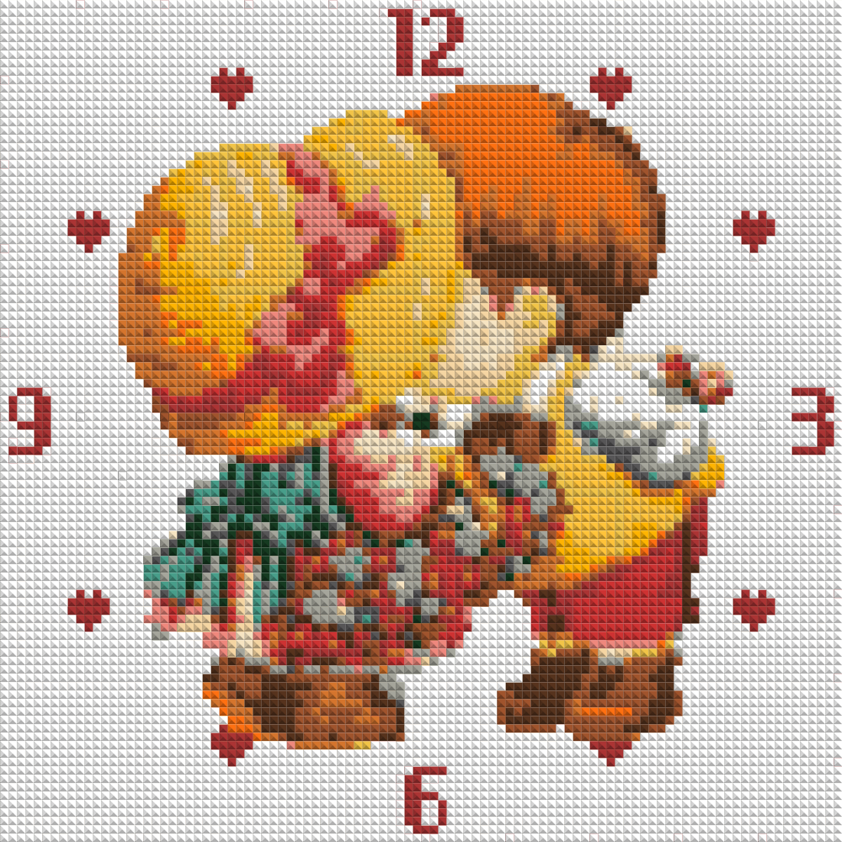 

Алмазная вышивка АВ 4502 Часы