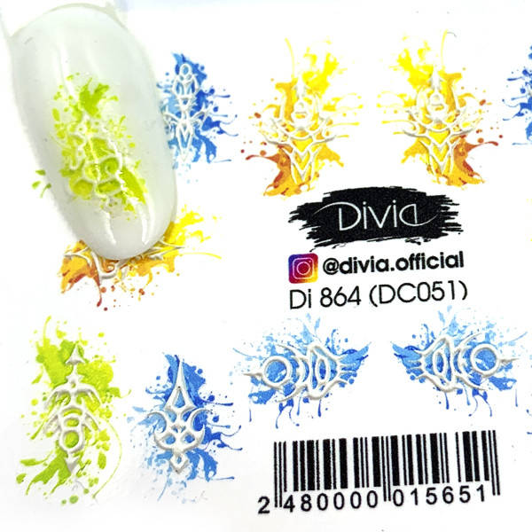 

Divia Наклейки цветные "3D" Di864 №DC051