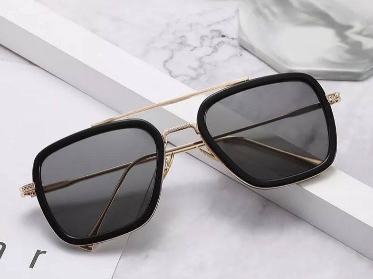 

Очки Тони Старк солнцезащитные, очки железного человека, очки от солнца, Черный