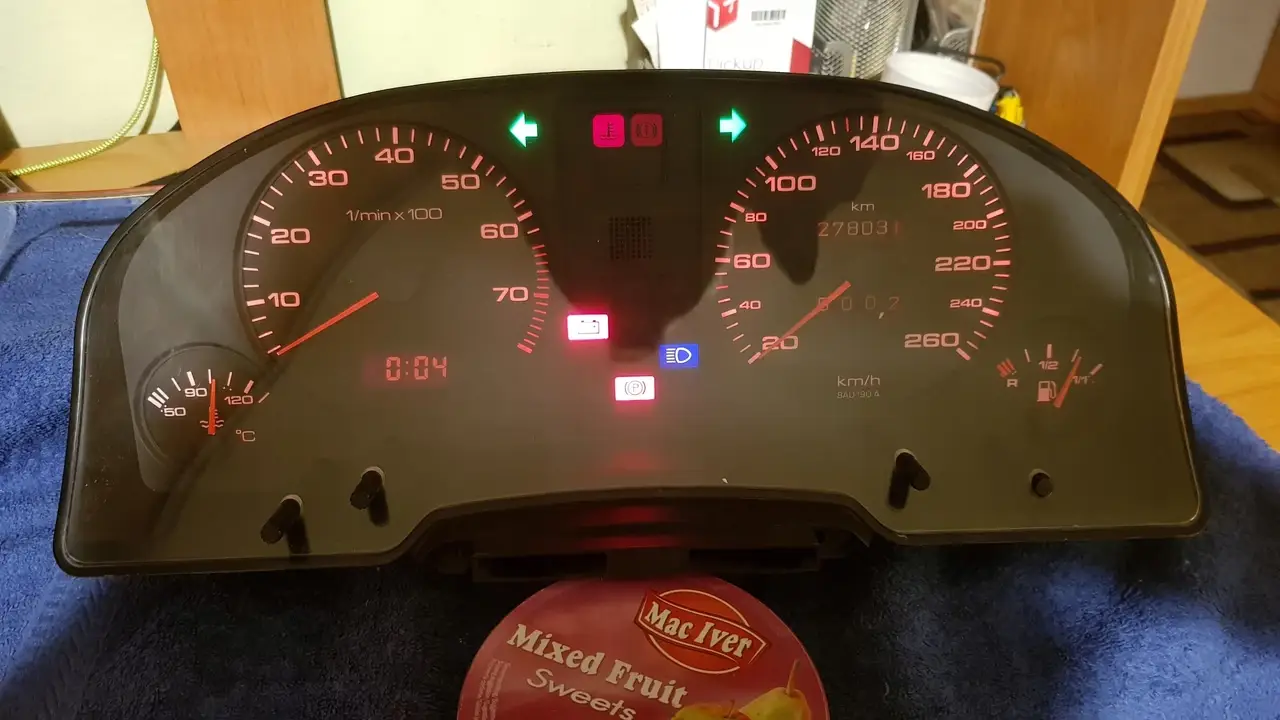 

Панель приборов Audi 80 B4 2,3 2,0 Купе 260km/h 100%OK2 под заказ 2-4 дн