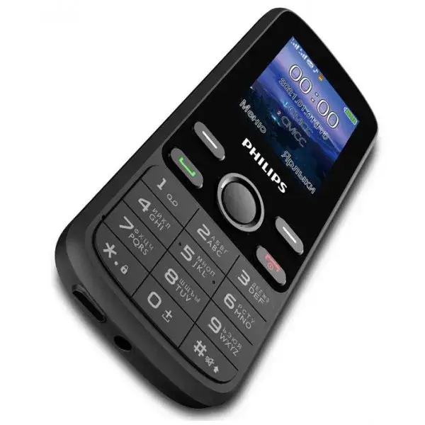 

Кнопочный телефон Philips Xenium E111 Black, Черный