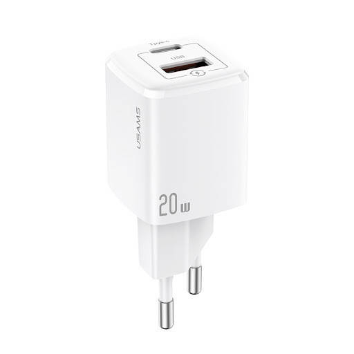 

СЗУ Usams US-CC128 T37 Super Si QC3.0 + PD 20W, Белый