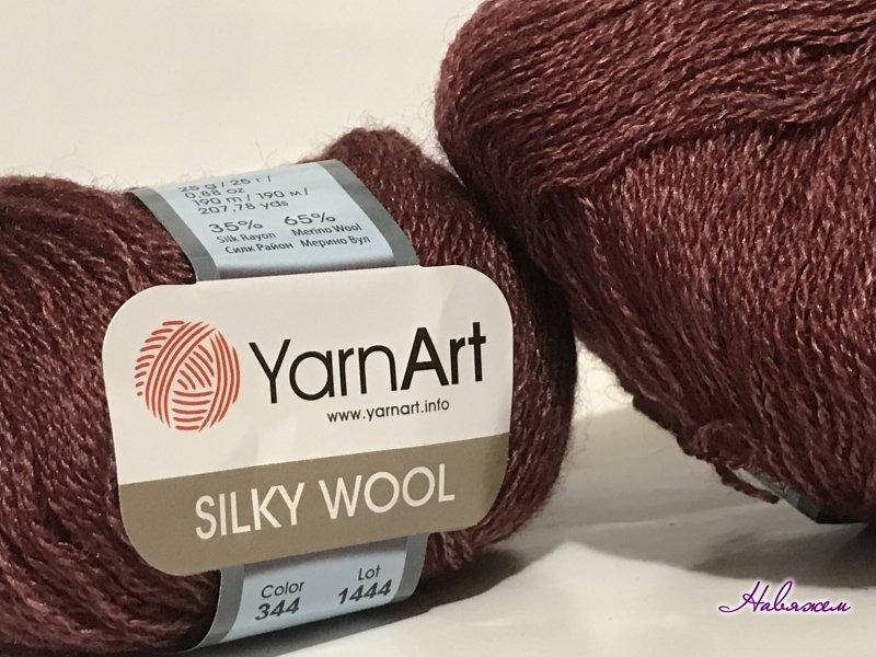 

Пряжа Silky wool-344