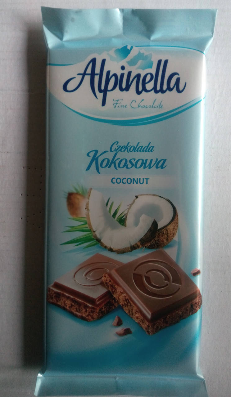 

Alpinella Молочный шоколад Кокосовый вкус 90 гр Польша