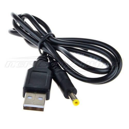 

Кабель питания USB to DC 4.0x1.7 мм для планшета, 0.7 м, Черный