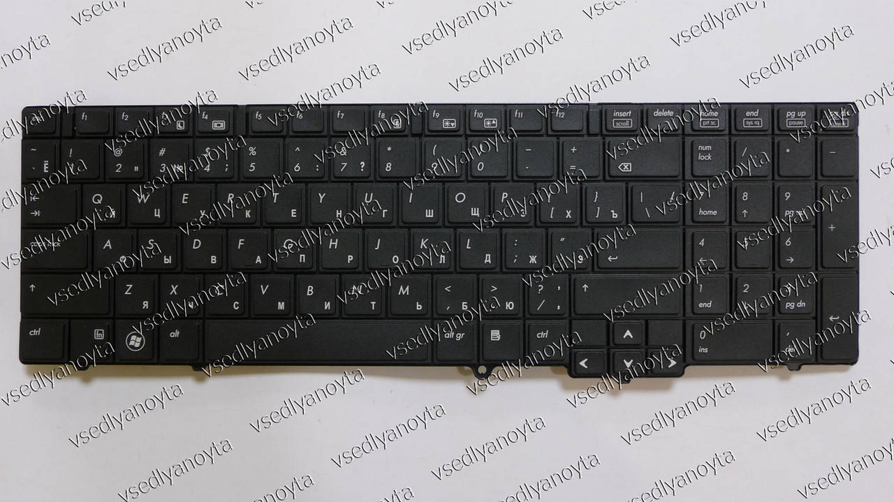 

Клавиатура для ноутбука HP (ProBook: 6540b, 6545b, 6550b) rus, black, без джойстика, Черный