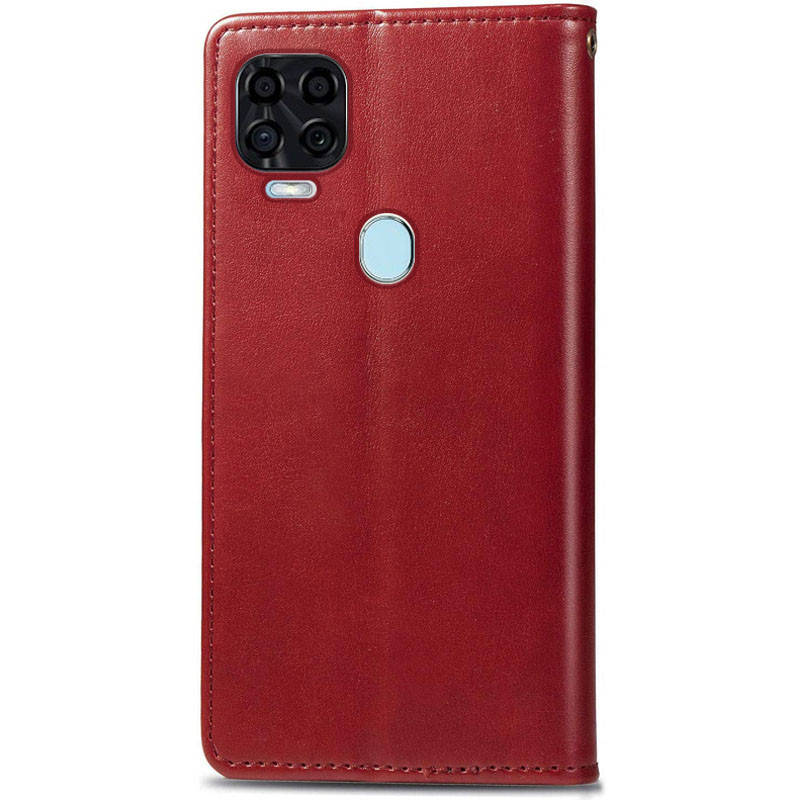 

Чехол книжка кожаный красный с визитницей для ZTE Blade v2020 / Чехол на зте блейд в2020