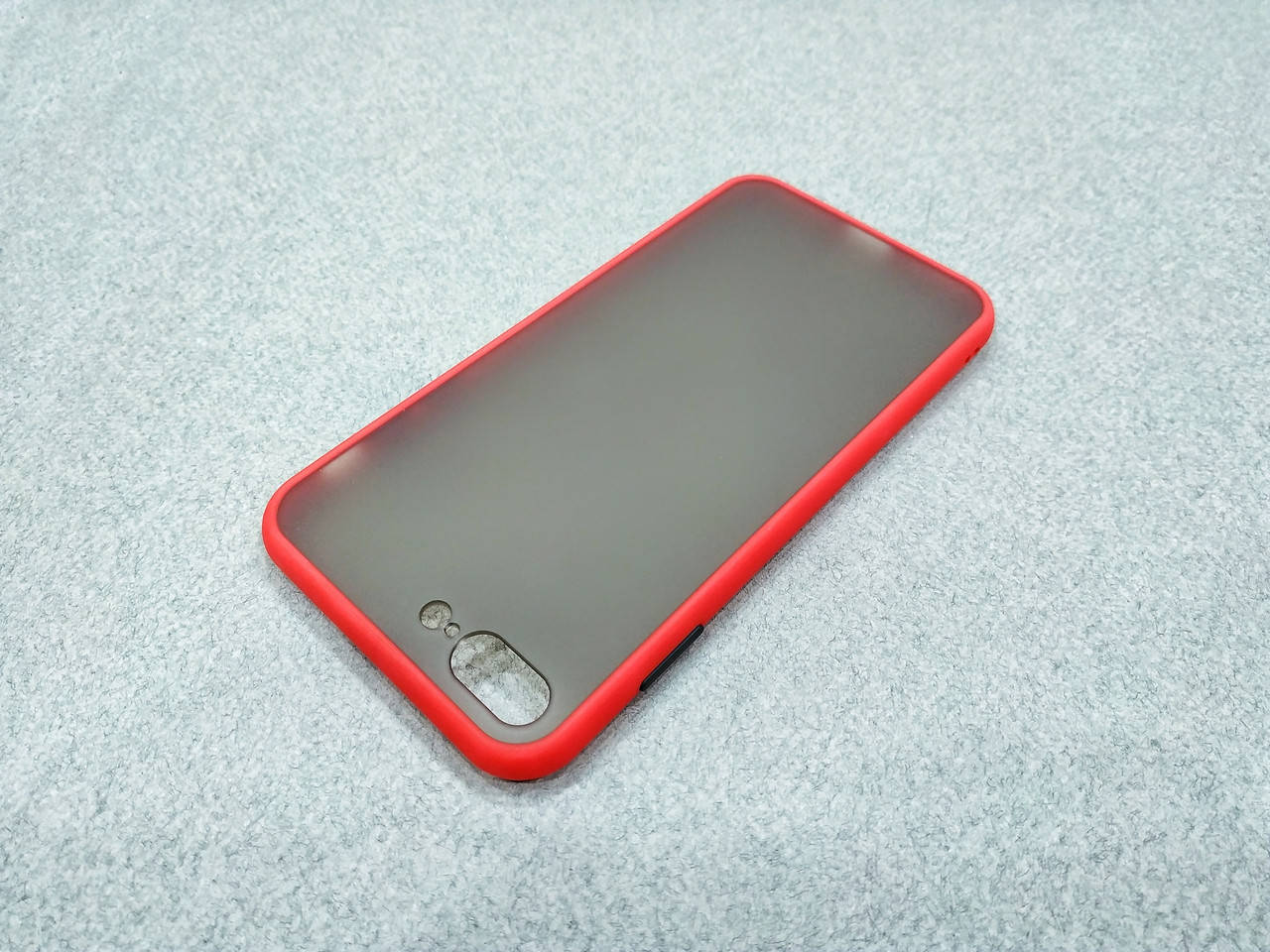 

Противоударный матовый чехол для iPhone 7 8 Plus красный бампер