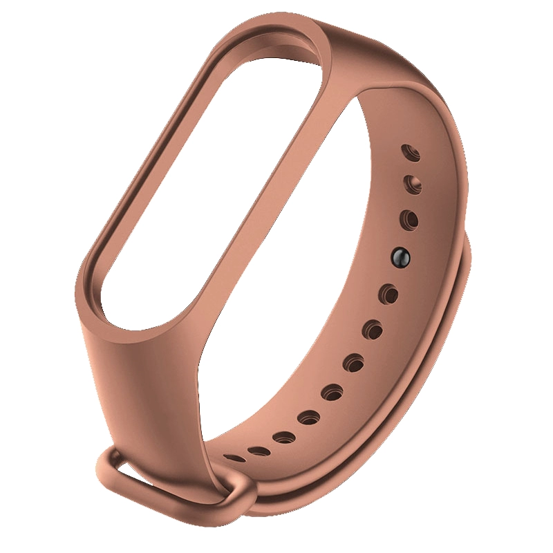 

Силиконовый коричневый ремешок на фитнес трекер Xiaomi mi band 4 / 3 браслет аксессуар замена темно коричневый