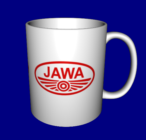 

Кружка с логотипом мотоцикла / чашка Ява