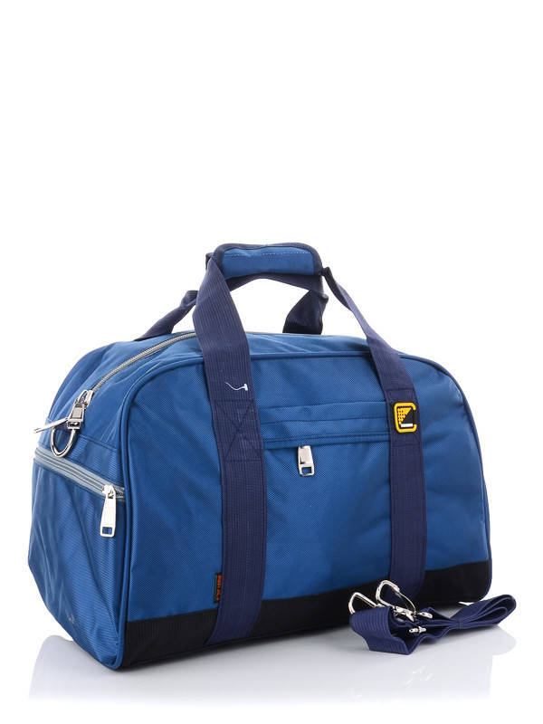 

Сумка дорожная спортивная с карманом и длинным ремешком 48*30 см Superbag, Синий