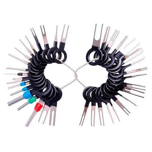 

Набор из 36 съемников для извлечения пинов контактов из разъемов авто