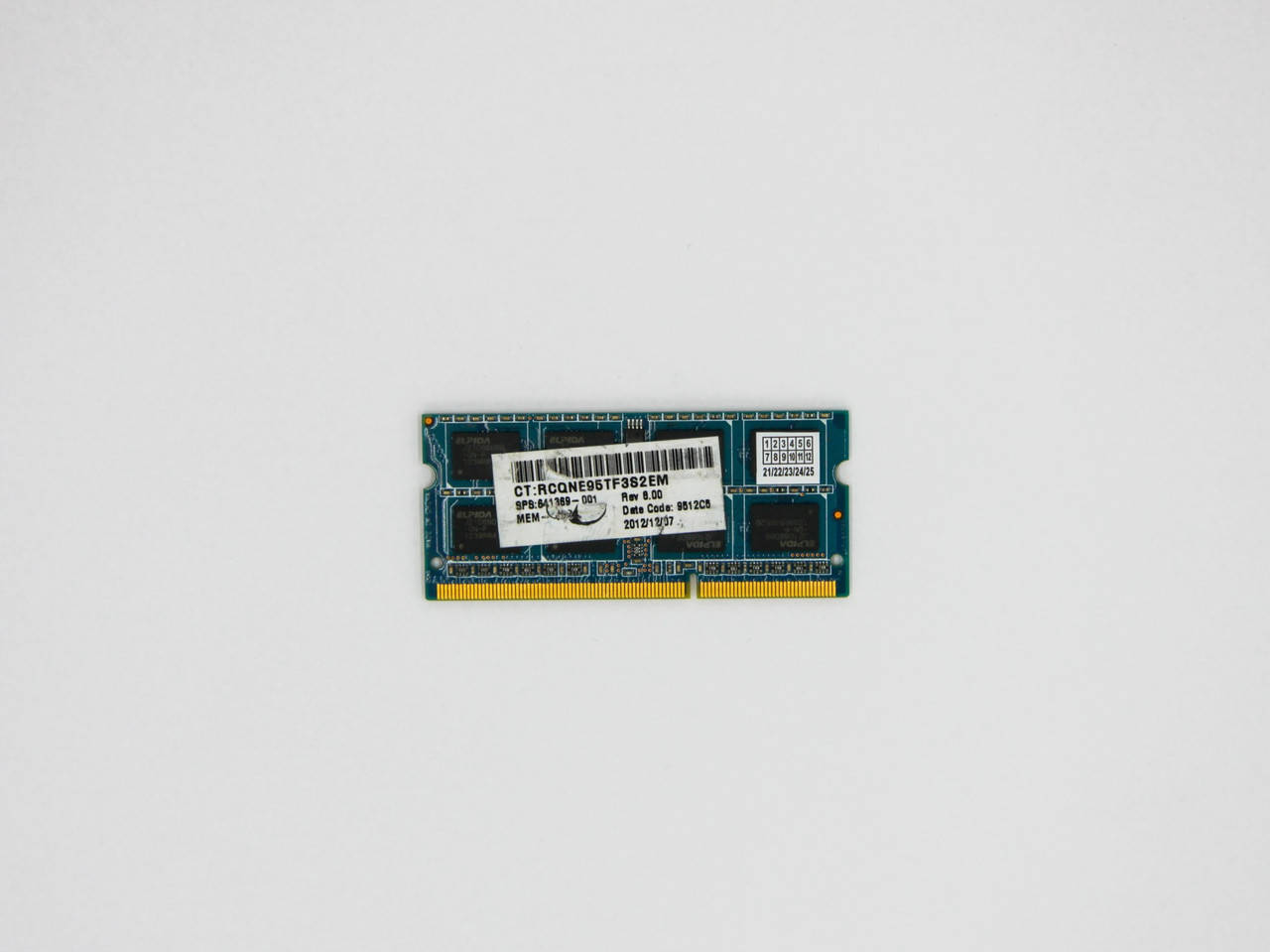 

Оперативная память Ramaxel SODIMM 4Gb DDR3 1600MHz PC3-12800 CL11 (RMT3160ED58E9W-1600) Refurbished