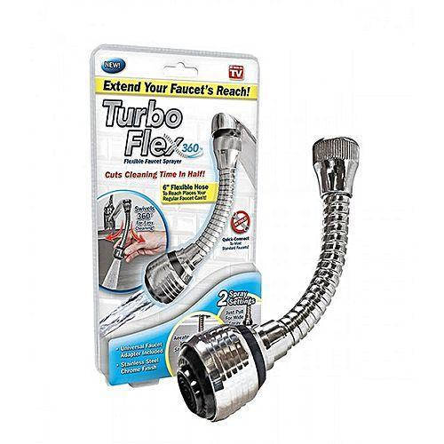 

Гибкая насадка на кран для экономии воды Turbo Flex 360