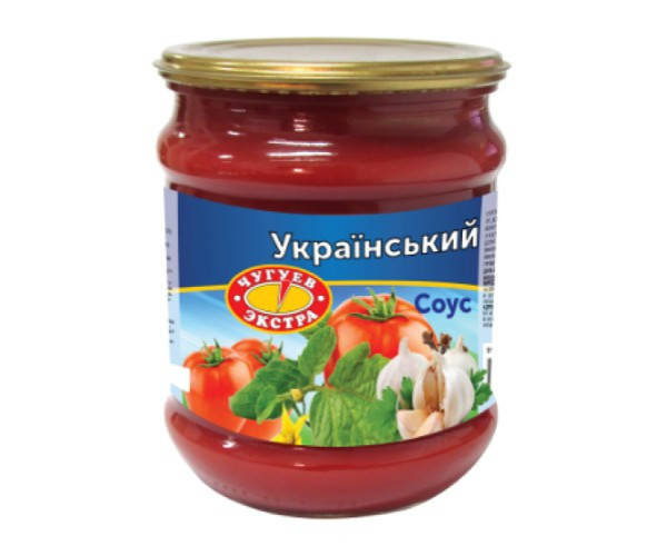 

Соус томатний "Український" ТМ Чугуев Продукт