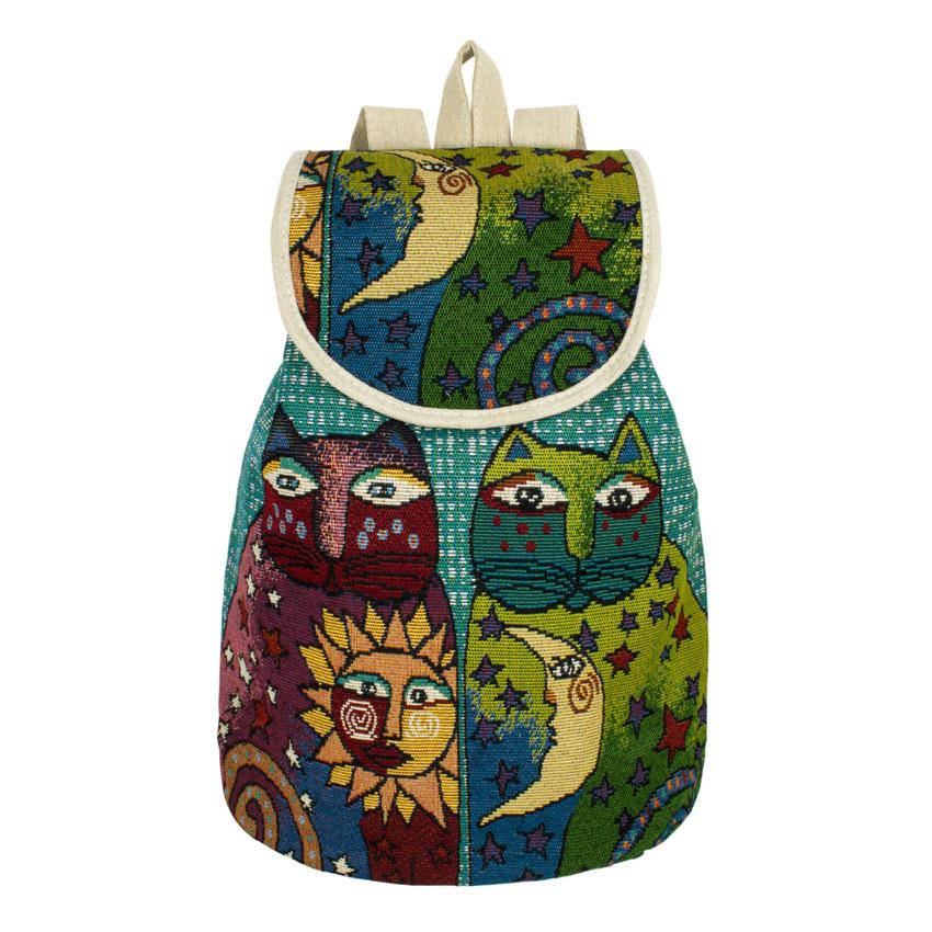 

Рюкзак городской холщовый Can Vas Котики Солнце и Луна 43x27x15 см Цветной (21409), Разные цвета