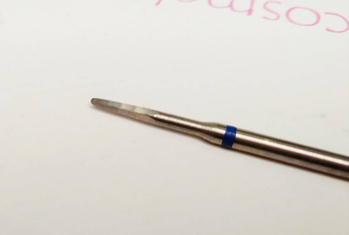 

Фреза безопасная, тупой конец, синяя для маникюра, Синий