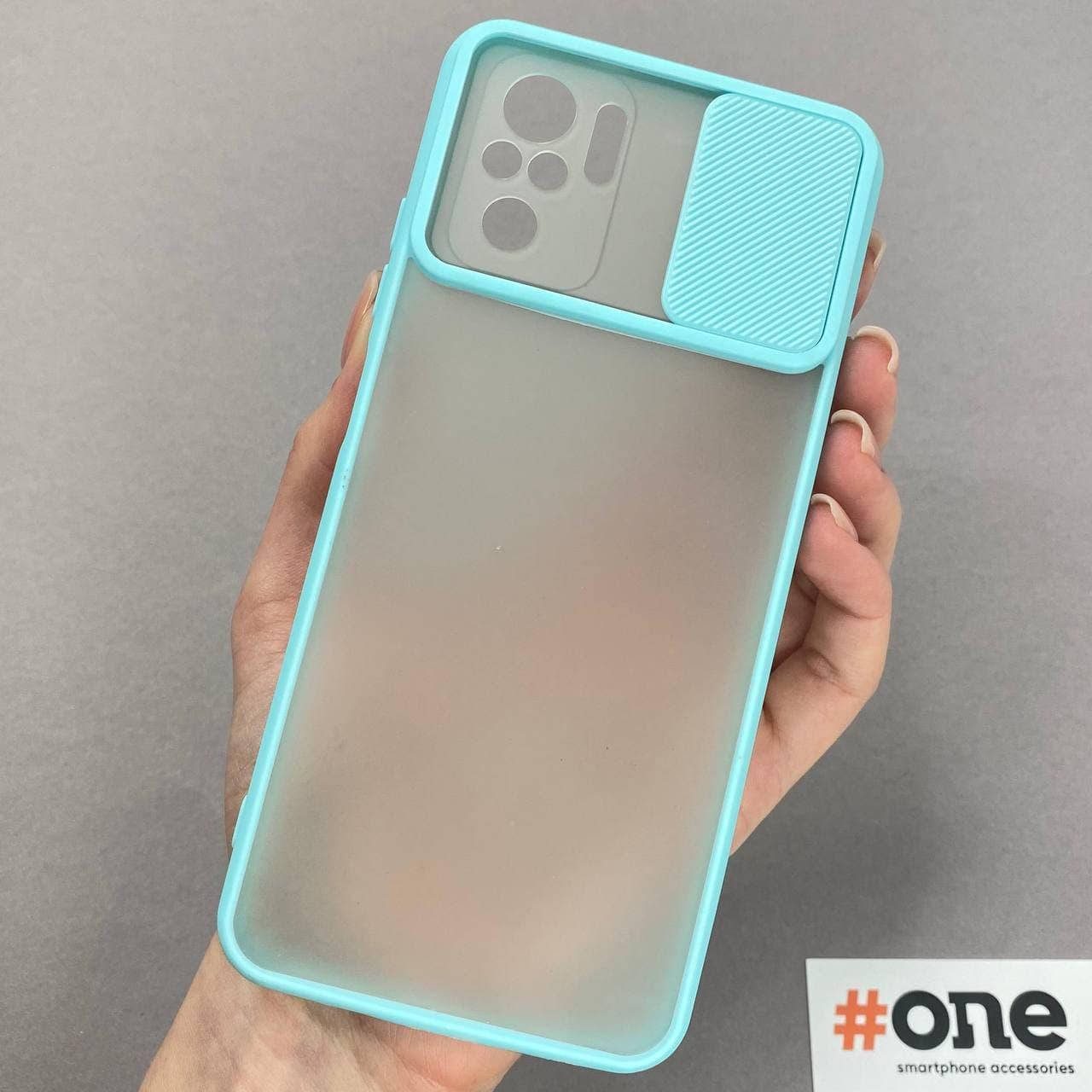 

Чехол для Xiaomi Redmi Note 10 со шторкой защитой для камеры чехол на телефон сяоми редми нот 10 бирюзовый Cur