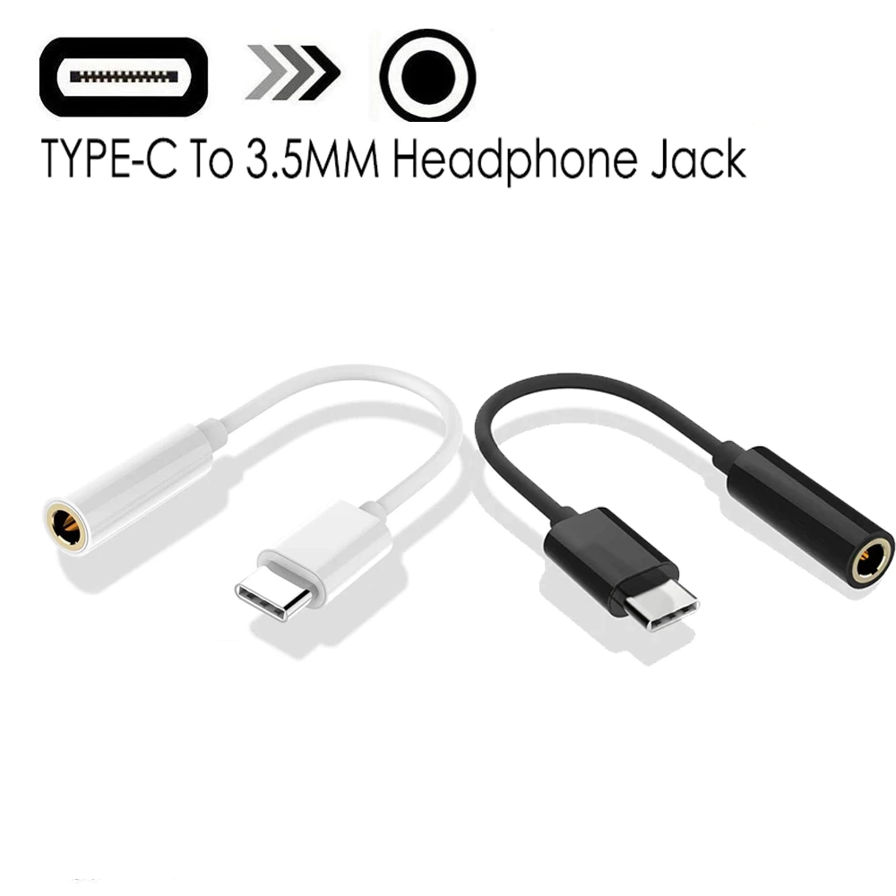 

Кабель переходник с USB Type-C на mini jack 3.5 мм, Разные цвета