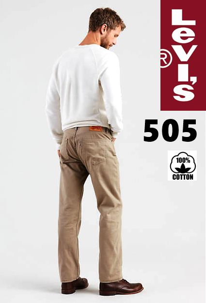 

Джинсы мужские Levi's®505(Khaki) /100% хлопок / Оригинал из США W31, L32