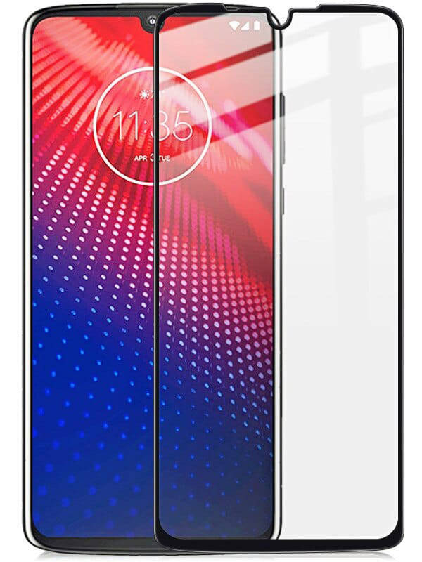 

Защитное стекло Full screen PowerPlant для Motorola Moto Z4, Black, Черный