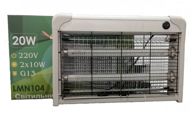 

Электрический уничтожитель мух T8 2x10W (Lemanso)