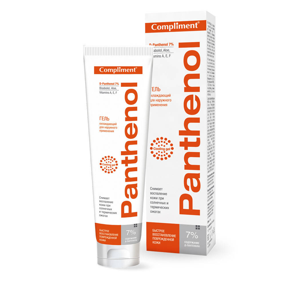 

Compliment Panthenol Пантенол Гель охлаждающий для наружного применения, 75мл