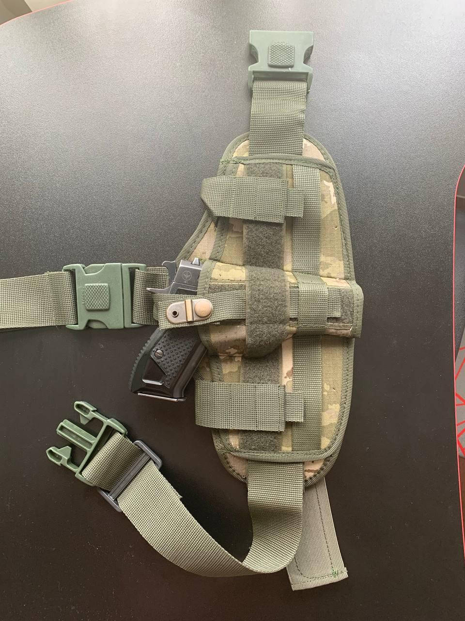 

КОБУРА НАБЕДРЕННАЯ ЗЕЛЕНЫЙ КАМУФЛЯЖ CORDURA