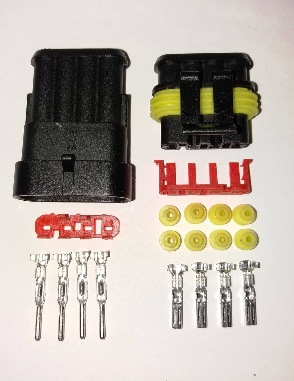 

Разъём герметичный 4 pin . Комплект
