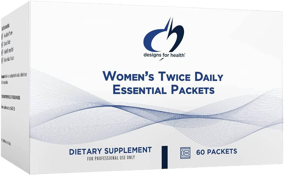 

Designs for Health Women's Twice Daily Essential / Мультивитамины для женщин 60 пакетов