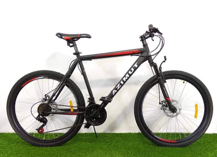 

Спортивный велосипед 26 дюймов Azimut Energy GFRD рама 21" BLACK-RED